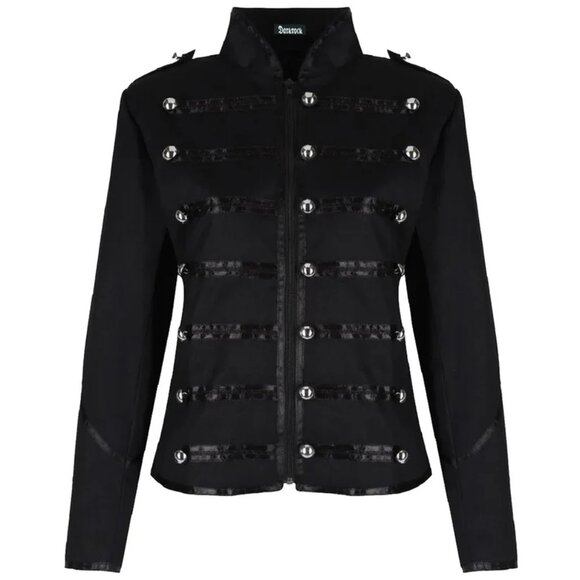 Women's Steampunk Military Punk Parade Jacket - Picture 1 of 4